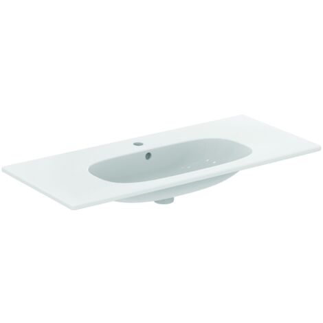 Ideal Standard Tesi - Lavabo à encastrer 1025x450x165 mm, un trou pour mitigeur, blanc T350801 (1/5)