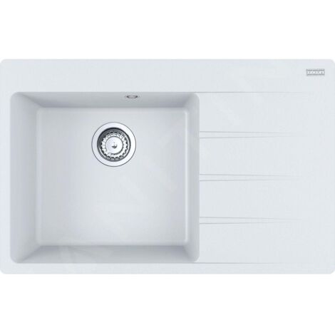 Franke Centro - Évier en Fragranite CNG 611-78 TL / 2, 78x50 cm, blanc-glace 114.0637.512 (1/3)