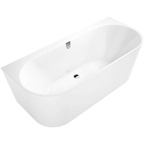 Villeroy & Boch – Baignoire rectangulaire 1800x800x460 mm – Quaryl blanc – 2 places – Évacuation centrale – Volume 205 l – UBQ180OBR9CD00V01 (1/10)