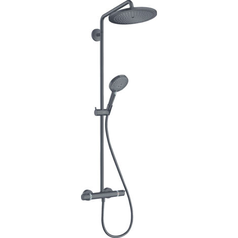 Hansgrohe – Douche thermostatique Showerpipe 280 avec thermostat – Pomme haute 280mm – Type de jet RainAir – Flexible inclus – 26890340
