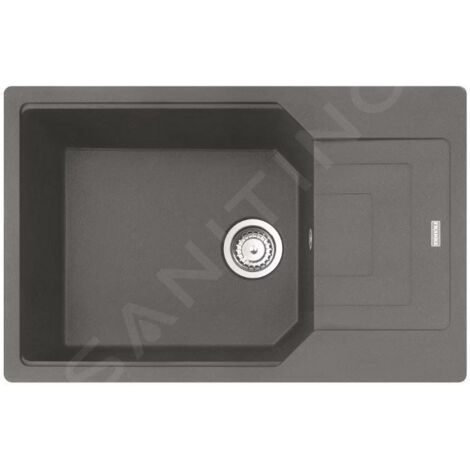 Franke Urban - Évier en fragranit UBG 611-78 BB, 780x500 mm, pierre grise 114.0700.108 (1/3)