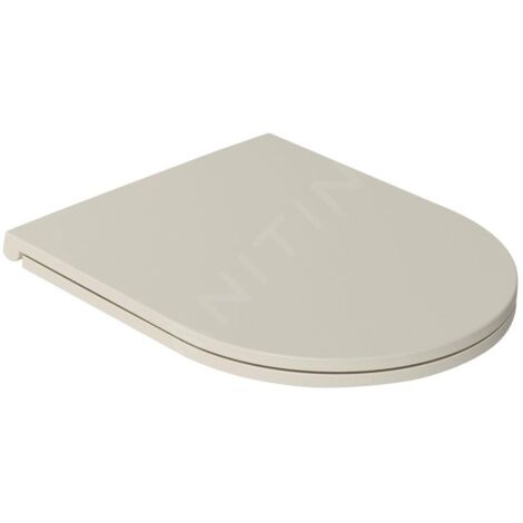 Sapho Isvea - Abattant toilette Slim, SoftClose, ivoire 40KF0532I-S