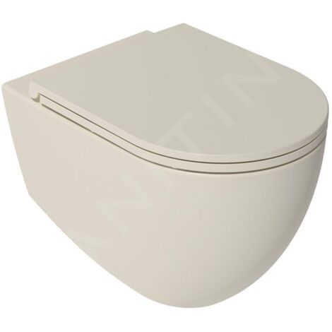 Sapho Isvea - Abattant toilette Slim, SoftClose, ivoire 40KF0532I-S