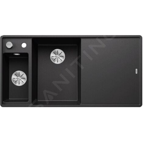 Blanco Axia III 6 - Évier en silgranit, 990x500 mm, avec commande de vidage et accessoires, InFino, anthracite 524669 (1/4)