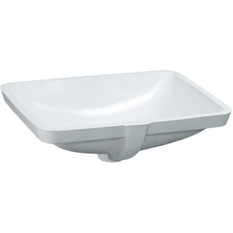 Laufen Pro A - Lavabo à encastrer, 490x360 mm, sans trou pour robinetterie, blanc H8119610001091