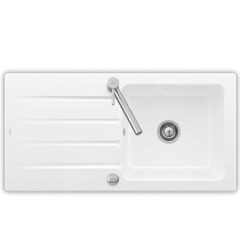 Villeroy & Boch Architectura - Évier en céramique 1000x510 mm avec vidage, CeramicPlus, blanc alpin 336002R1 (1/5)