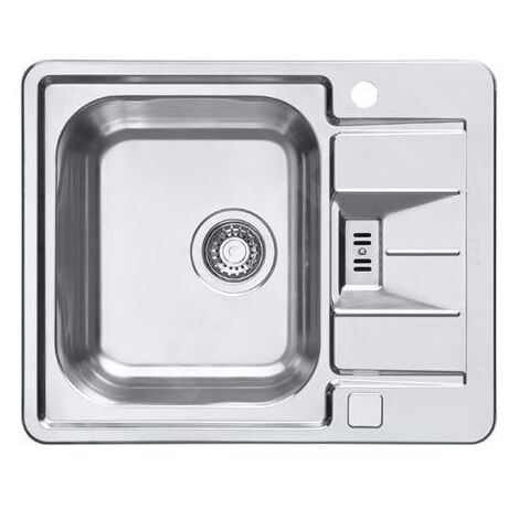 Alveus Line Maxim - Évier 620x505 mm, avec commande du vidage, inox 1085959 (1/4)