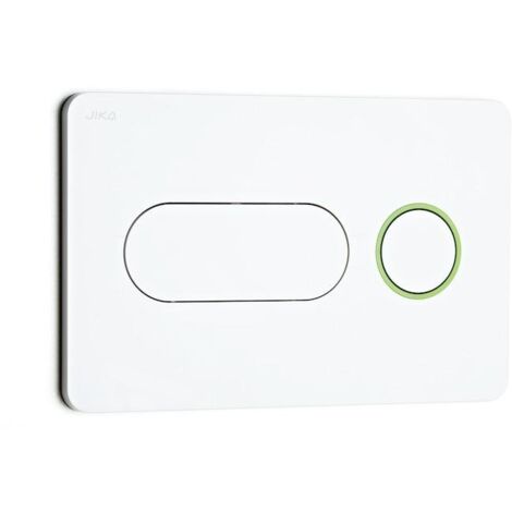 Jika Modul - Plaque de déclenchement PL8, blanc/vert H8936460000001 (1/3)