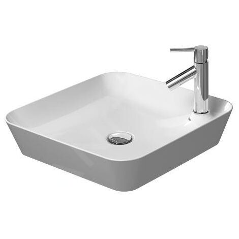 Duravit Cape Cod - Lavabo 460x460 mm, avec 1 trou pour robinetterie, DuraCeram, blanc mat 2340463200 (1/5)