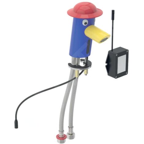 Geberit Bambini - Robinet de lavabo électronique, pour enfants, à piles, multicolore 577650000 (1/4)