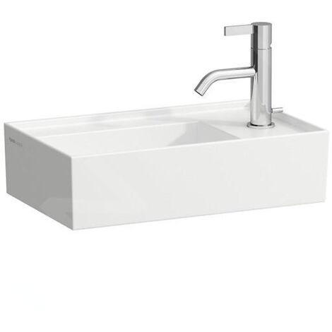Laufen Kartell - Lave-mains 650x480mm, avec 1 trou pour robinetterie, avec LCC, blanc H8153344001111
