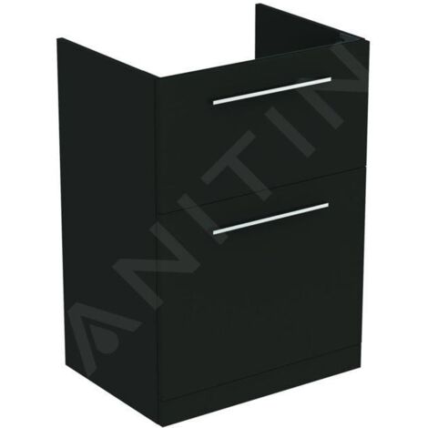 Ideal Standard i.Life A - Meuble de lavabo, 600x440x853 mm, 2 tiroirs, gris carbone mat T5273NV (1/5)