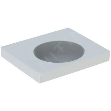 Geberit Preciosa II - Lavabo 600x500x165 mm, sans trop-plein, sans trou pour robinetterie, blanc 123261000 (1/2)