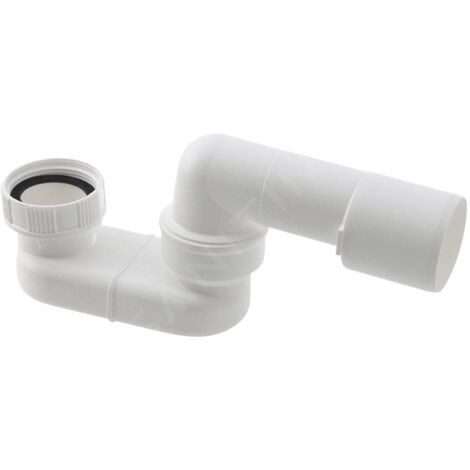 Sapho Siphons - Siphon 1 1/2x40/50 mm, hauteur 52 mm, blanc 71693 (1/3)