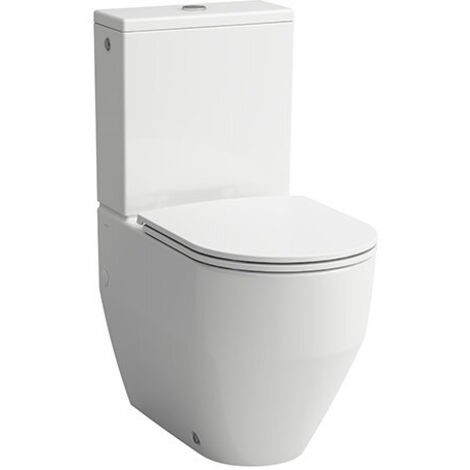 Laufen Pro - Cuvette WC combinée à poser, 650x360 mm, évacuation arrière/bas, blanc H8259520000001 (1/5)