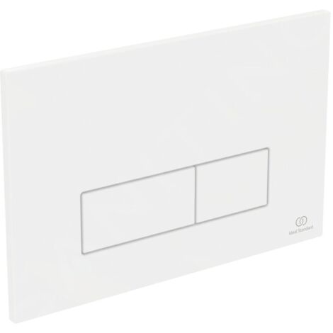 Ideal Standard R0122AC OLEAS Plaque Commande Rinçage WC - Blanc SmartFlush