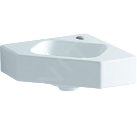 Geberit iCon - Lavabo d'angle sans déversoir, 460 x 330 mm, avec KeraTect, blanc 124729600 (1/5)