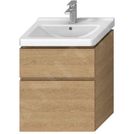 Jika Cubito Pure - Meuble sous lavabo 59x68 cm, chêne H40J4234025191 (1/4)