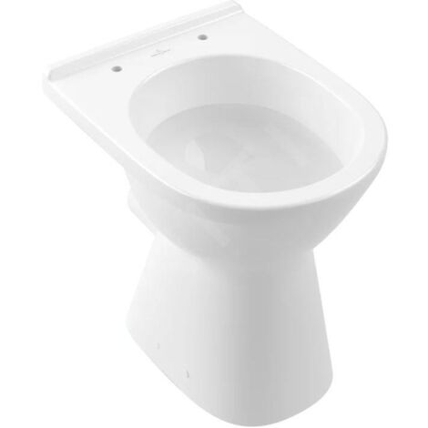 Villeroy & Boch ViCare - WC à poser, sortie par arrière, Rimless, CeramicPlus, blanc alpin 4683R0R1 (1/5)