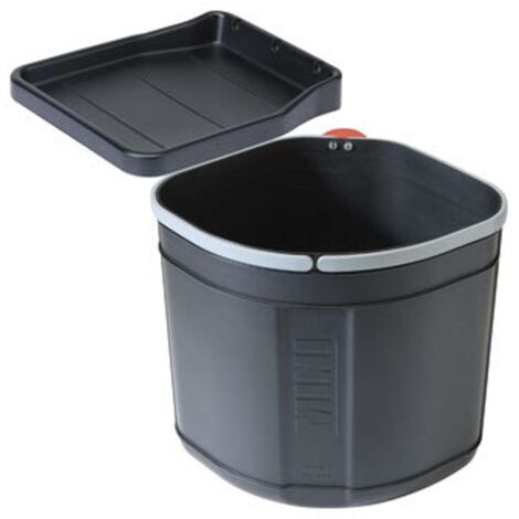 Franke – Poubelle à pédale encastrable 17L – Système d'ouverture automatique – Compatible meubles à partir de 40 cm – Design compact noir (1/10)
