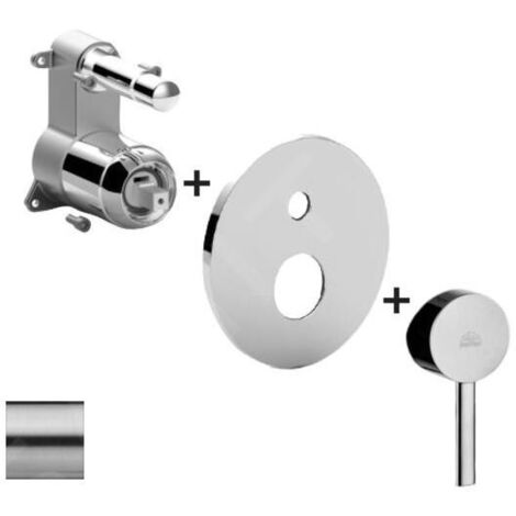 Paffoni Stick - Mitigeur encastré pour 2 sorties, inox SKBOX015ST/M (1/2)