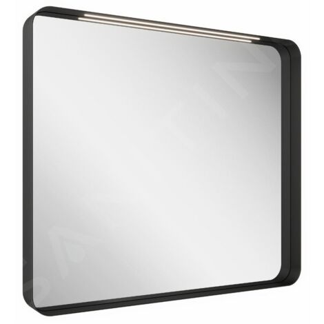 Ravak Strip - Miroir avec éclairage LED, 906x706 mm, noir X000001572 (1/3)