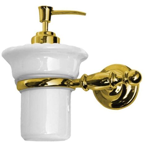 Porte-distributeur de savon PERLA ceramis, doré (1/5)