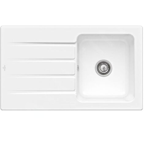 Villeroy & Boch Architectura - Évier en céramique 860x510 mm avec vidage, CeramicPlus, blanc alpin 335001R1 (1/4)