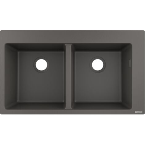Hansgrohe Éviers - Evier encastré granit S510-F770, pierre grise 43316290 (1/3)