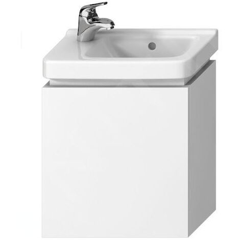 Jika Cubito - Meuble lavabo 44x48 cm, porte battante, blanc H40J4201005001 (1/4)
