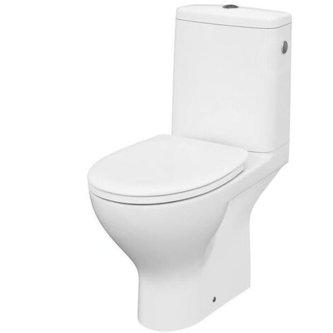 Cersanit Moduo - WC à poser avec abattant SoftClose, sortie vario, remplissage latéral, CleanOn, blanc K116-030 (1/4)