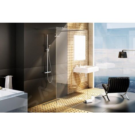Ravak Walk-In - Paroi de douche Walk-in Free 120, 1200x2000 mm, verre clair GW9FG0C00Z1 (1/5)