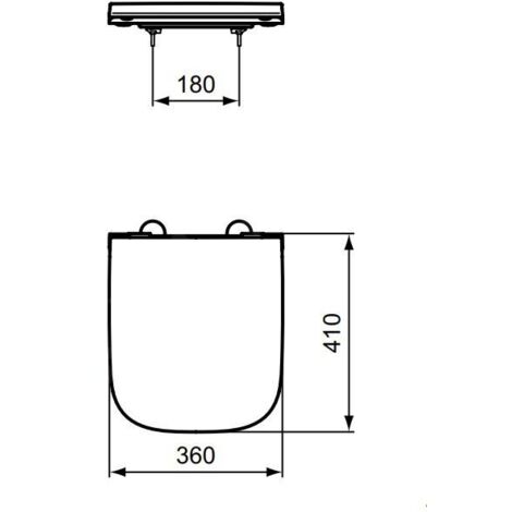 Ideal Standard i.Life S - Abattant WC, blanc T473601
