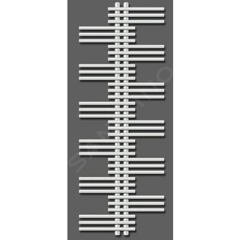 Zehnder Yucca - Radiateur de salle de bains 1772 x 800 mm, droit, raccordement central 50 mm, une rangée, laqué blanc YS-180-080 (1/3)