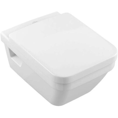 Pack combi VetB Architectura WC suspendu Direct Flush carré, abattant Softclose, blanc (1/6)