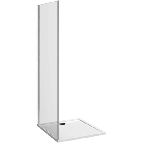 Jika Nion - Paroi de douche fixe, 90x195 cm, Jika Perla Glass, argent/verre transparent H2972N20026681 (1/2)