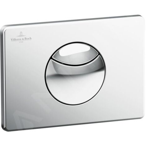 Villeroy & Boch ViConnect - Plaque de déclenchement E100, chrome 92248561 (1/2)
