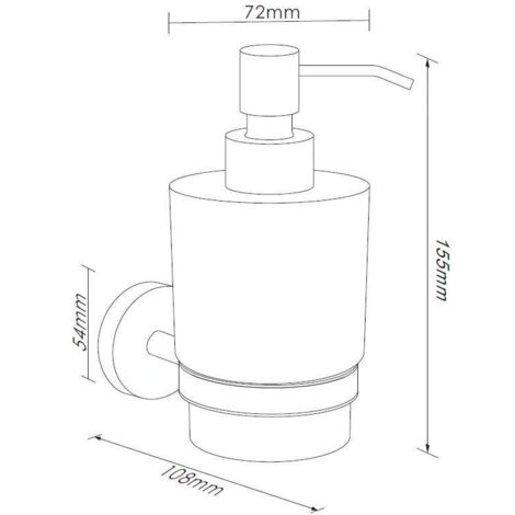 Kapitan Porte-Savon Rond En Verre Dépoli Mat - Taille Standard