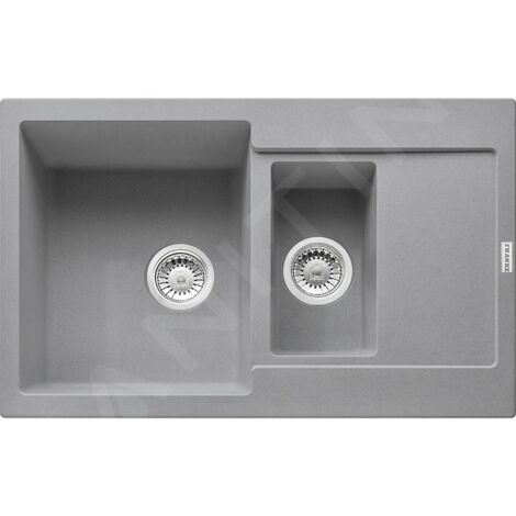 Franke Maris - Évier en fragranit MRG 651-78, 780x500 mm, pierre gris 114.0285.340 (1/3)