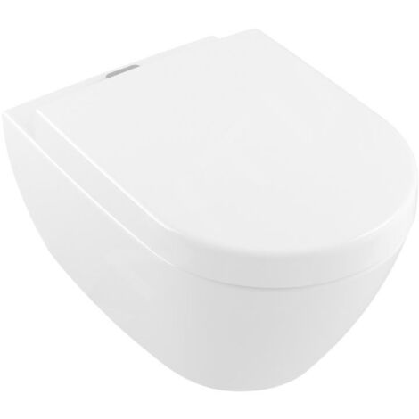 Villeroy & Boch Subway 2.0 - WC suspendu à fond creux, AntiBac, avec CeramicPlus, blanc alpin 5614A1T2