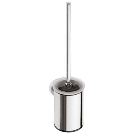 Sapho X-Round - Brosse de toilette, avec brosse noir, chrome XR305