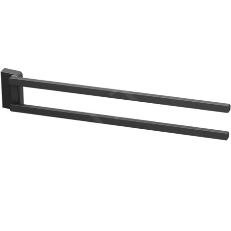 Ravak 10° - Porte-serviettes pivotant, 450 mm, noir X07P564 (1/3)