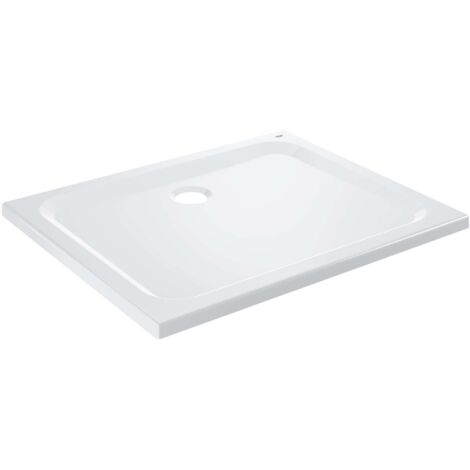 Grohe – Receveur de douche acrylique 800x1000 mm – Blanc alpin – Profondeur 30 mm – Évacuation 90 mm – Résistant aux rayures (1/5)