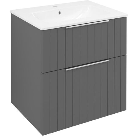 CIRASA Vanity Unité 59,2x64x46cm, bande de carina (1/5)