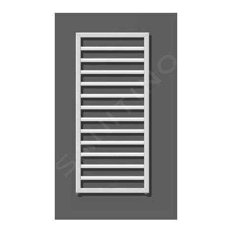 Zehnder Subway - Radiateur de salle de bains 613 x 450 mm, droit, raccord central 50 mm, laque blanche SUB-060-045 (1/3)