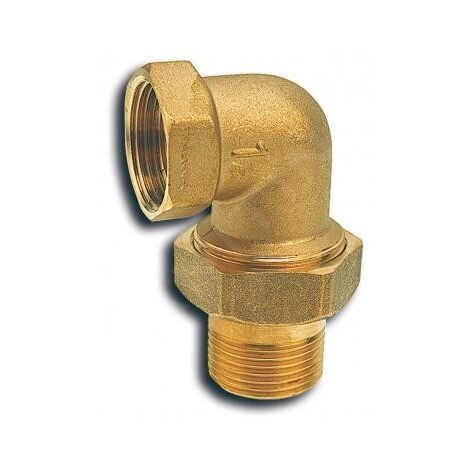 Novaservis Matériel de plomberie - Raccord de chauffage 90 avec joint plat 1/2" FT210/15 (1/2)