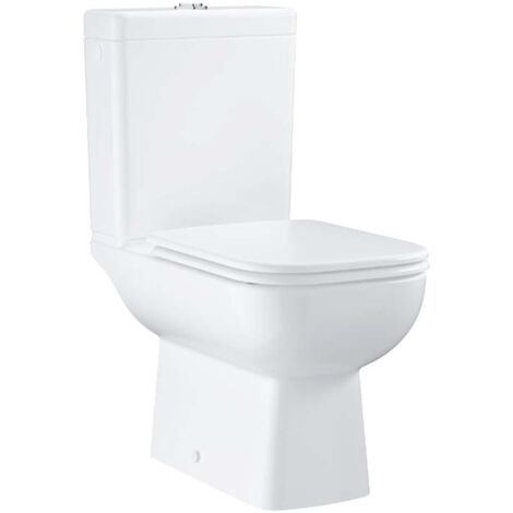 Grohe – Cuvette WC à poser Rimless avec réservoir et abattant Softclose – Sortie arrière – Céramique émaillée – 39814000 (1/6)