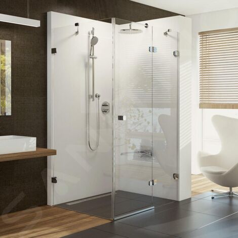 Ravak Brilliant - Cabine de douche BSDPS-120/90 R, 1183-1195x883-895 mm, chrome/verre transparent 0UPG7A00Z1 (1/5)