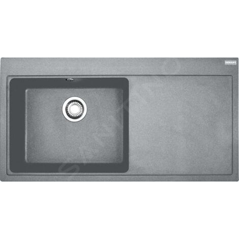Franke Mythos - Évier en granite MTG 611/2, 1000x515 mm, pierre grise 114.0150.007 (1/4)