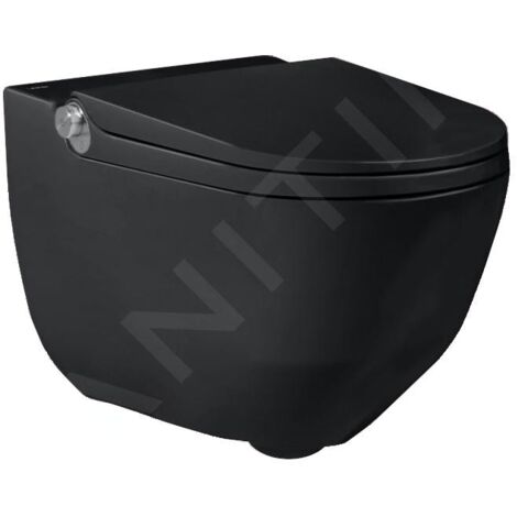 Laufen Cleanet Riva - Bidet électronique en céramique, Rimless, SoftClose, avec LCC, noir mat H8206917160001 (1/5)